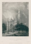 Wiltshire, Salisbury Cathedral, West Front, 1836