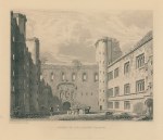 Scotland, Court of Linlithgow Palace, 1828 / c1860
