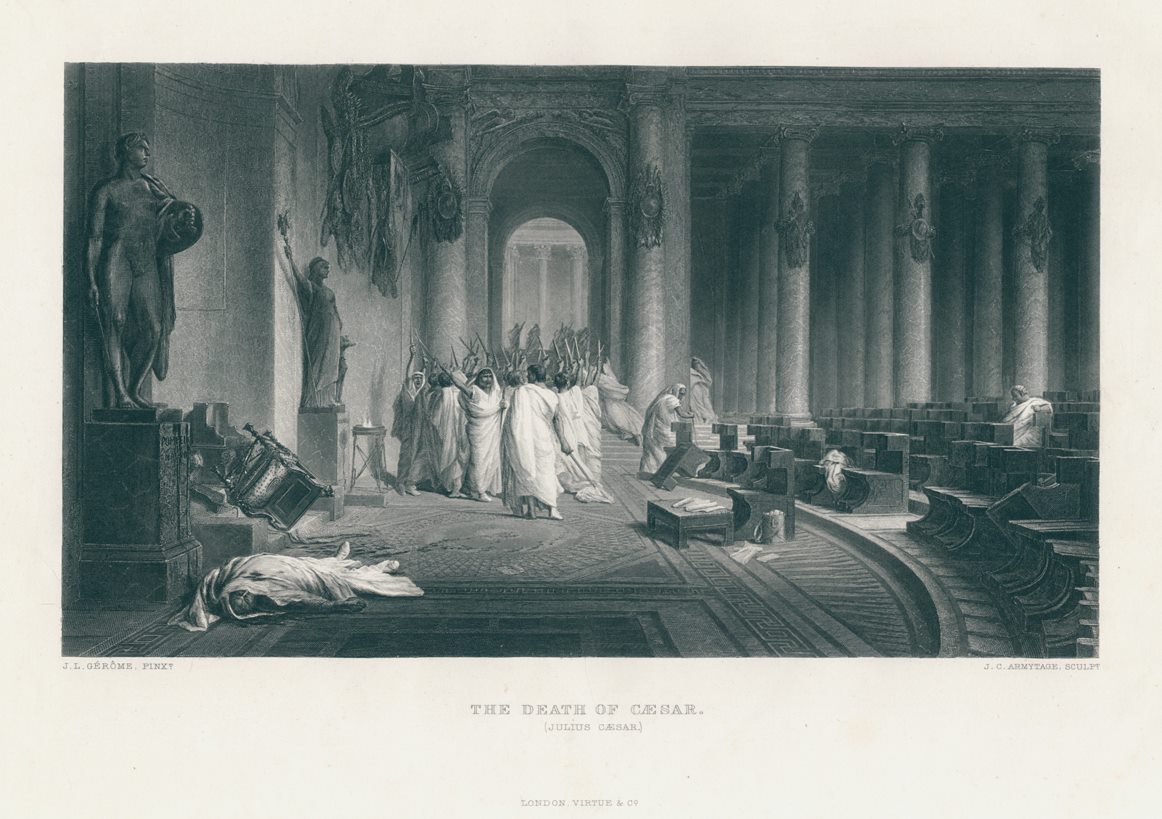 The Death of Caesar, after Grome, c1870