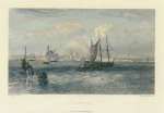 Lancashire, Liverpool from the sea, 1856