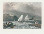 USA, Hudson River, Lighthouse near Caldwell's Landing, 1840