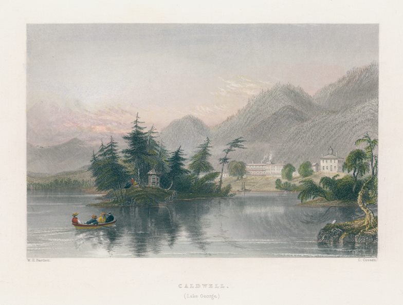 USA, NY, Lake George, Caldwell, 1840