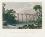 USA, Viaduct on Baltimore and Washington Railroad, 1840