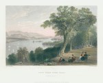 USA, NY, View from Hyde Park (Hudson River), 1840