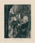 'In the Chimney Corner', etching after Adolf Menzel, 1889