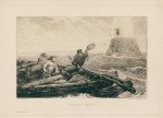 'A Passing Salute', etching after Tom Graham, 1889