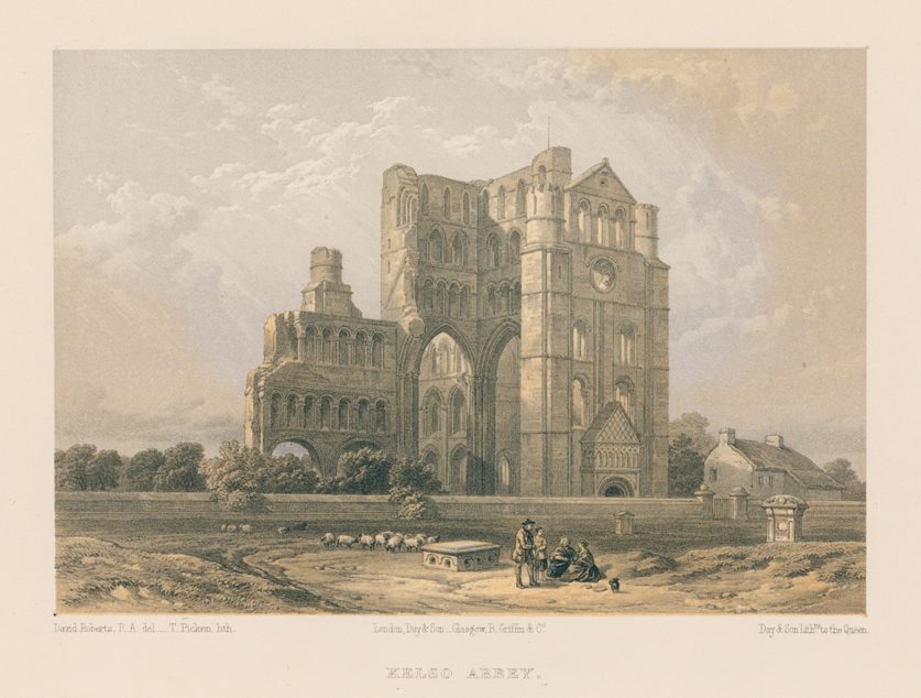 Scotland, Kelso Abbey, 1858