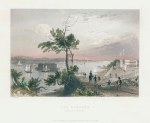 USA, New York, The Narrows from Fort Hamilton, 1840