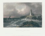 USA, Maine, Desert Rock Lighthouse, 1840