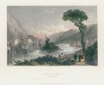 USA, NY, Little Falls on the Mohawk, 1840