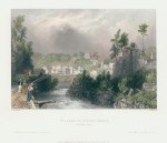 USA, NY, Village of Little Falls on the Mohawk, 1840
