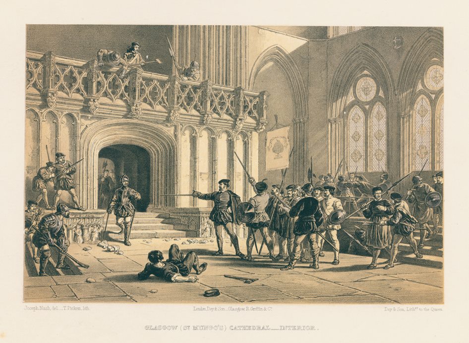 Scotland, Glasgow Cathedral interior, 1858