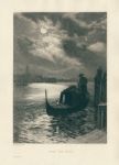 'After the Festa', (Venice) etching by David Law, 1893