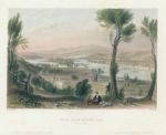 USA, View from Mount Ida, near Troy, 1840