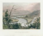 USA, View on the Susquehannah above Owego, 1840