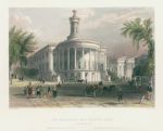 USA, Philadelphia, The Exchange and Girards Bank, 1840