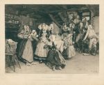 The Wedding Morning, etching after Henry Mosler, 1885