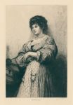 Marianina, etching by Richeton after Luke Fildes, 1878