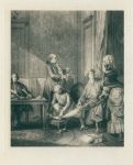 French scene, etching after Ramonet(?), c1780