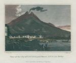 Italy, Catania and Mount Etna in Sicily, 1807
