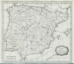 Spain & Portugal map, 1807