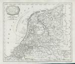 Netherlands (Holland) map, 1807