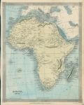 Africa map, 1843