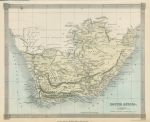 South Africa map, 1843