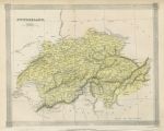 Switzerland map, 1843