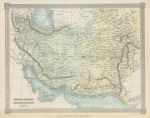 Iran, Afghanistan & Pakistan map, 1843