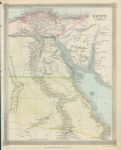 Egypt map, 1843