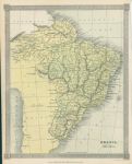 Brazil map, 1843