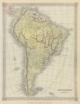 South America map, 1843