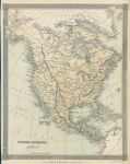 North America map, 1843