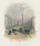 Ireland, Dublin, Sackville Street, 1837