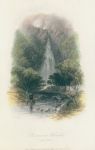 Ireland, Co.Wicklow, Powerscourt Waterfall, 1837