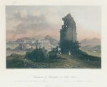 Greece, Athens, Monument of Philopappus, 1845