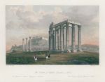 Greece, Athens, Temple of Jupiter Olympus, 1845