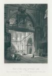 Italy, Naples, Church of Santa Maria del Carmine, 1845