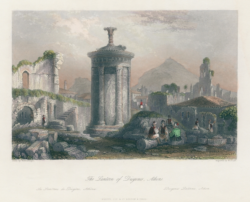 Greece, Athens, Lantern of Diogenes, 1845