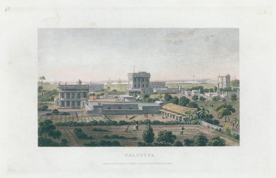 India, Calcutta view (Kolkata), 1843