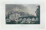 Italy, Verona view, 1843