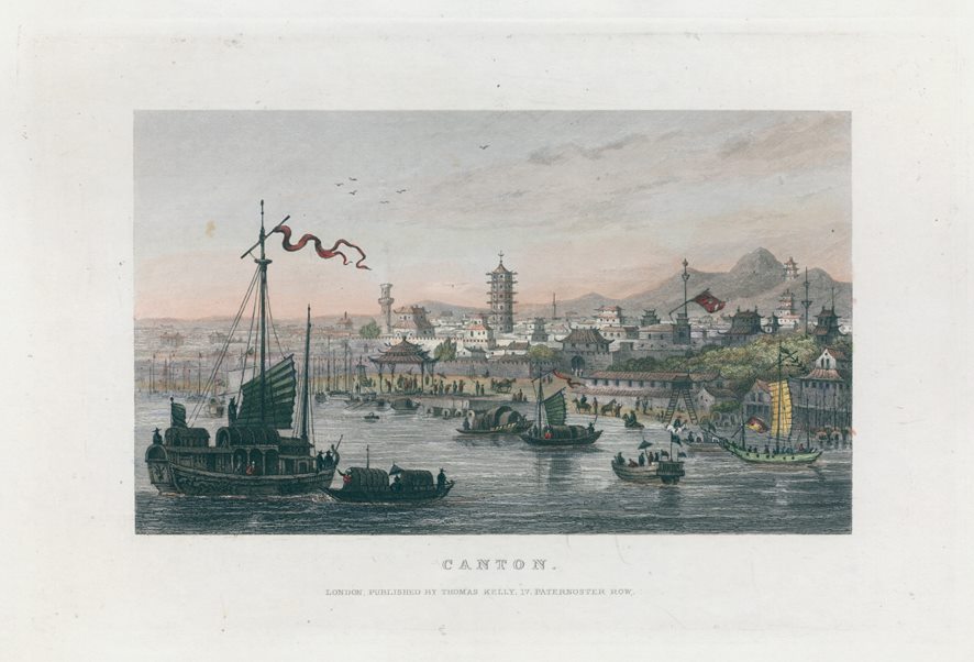 China, Canton view, 1843