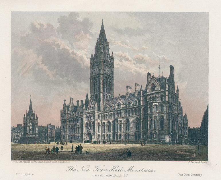 Lancashire, Manchester New Town Hall, 1785
