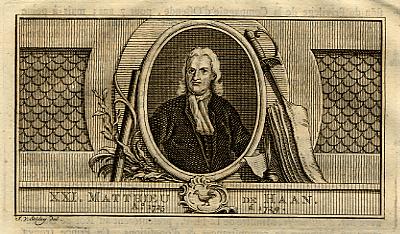 Matthieu De Haan, Governor-General 1725-1729 of the Dutch East Indies Company (VOC), 1760