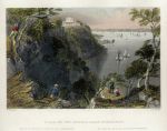 USA, NJ, The Hudson near Weehawken 1839
