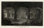 India, Elephanta caves, near Bombay, 1814