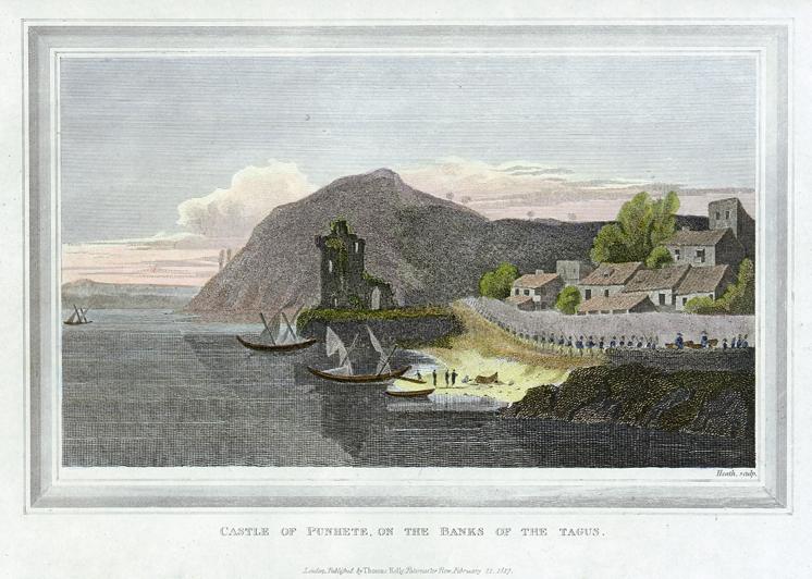Portugal, Castle of Punhete on the Tagus, 1818