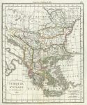 Turkey in Europe (including Greece, Macedonia, Albania, Bulgaria and Romania), Delamarche, 1826
