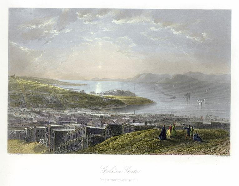 USA, California, Golden Gate, 1875